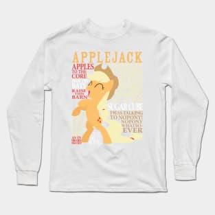 Many Words of Applejack Long Sleeve T-Shirt